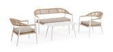 SET4 SITZGRUPPE M-K JANDIA WEISS/BEIGE